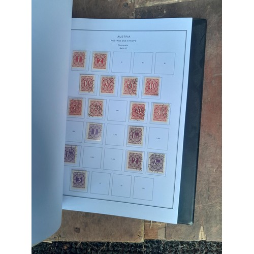 25 - Stamps: 10 x binders with printed pages for various foreign countries : China Japan, Brazil etc., sp... 