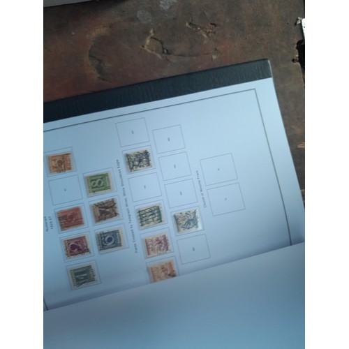 25 - Stamps: 10 x binders with printed pages for various foreign countries : China Japan, Brazil etc., sp... 