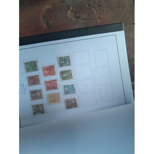 25 - Stamps: 10 x binders with printed pages for various foreign countries : China Japan, Brazil etc., sp... 