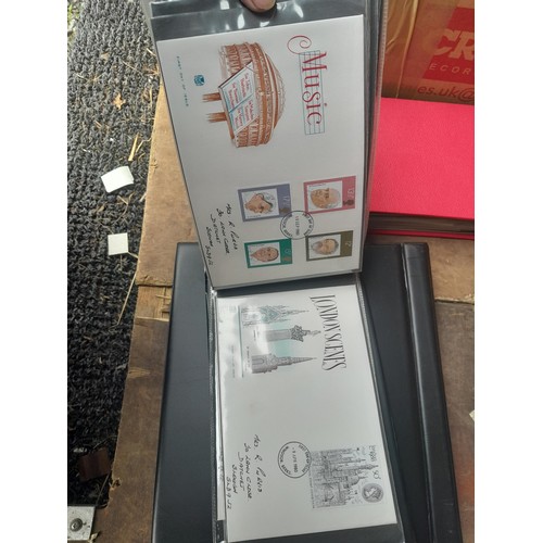 27 - Loose British Stamp First day Covers with 5 x folders of FDC and postal history