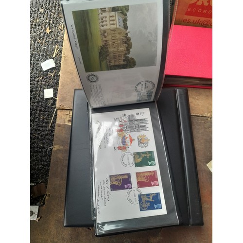 27 - Loose British Stamp First day Covers with 5 x folders of FDC and postal history