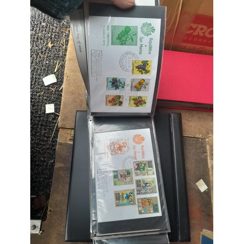 27 - Loose British Stamp First day Covers with 5 x folders of FDC and postal history