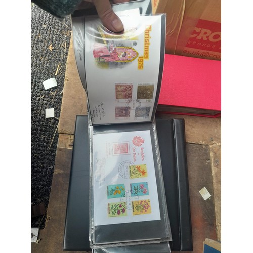 27 - Loose British Stamp First day Covers with 5 x folders of FDC and postal history