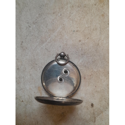 52 - Silver case pocket watch