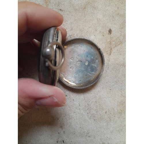 52 - Silver case pocket watch