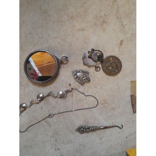 57 - Small collection of silver items : differing makers, dates and assay offices