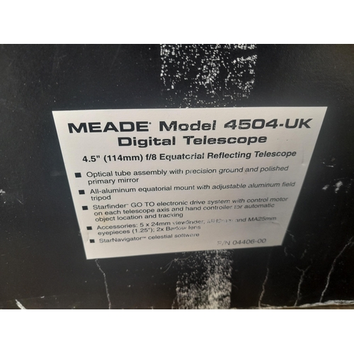 90 - Boxed Meade Digital 4504 K  telescope