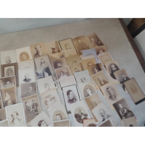 126 - Large array of late 19th / early 20th century Cartes de Visites, mainly portrait studies in a box