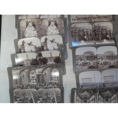 127 - Approx 31 stereoscopic viewing cards, a multi thematic collection