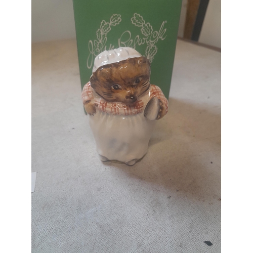 174 - Beswick Beatrix Potter figure boxed  Mrs Tiggywinkle