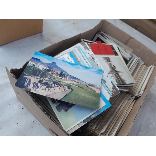 209 - Large shoebox of early - mid 20th century postcards, an interesting multithematic collection