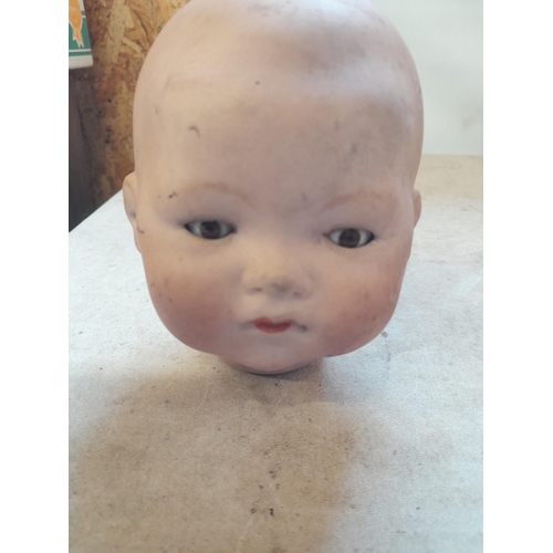 221 - Early 20th century Armand Marseille bisque pottery sleepy eye articulated doll