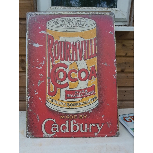 354 - Vintage STYLE painted metal sign 50 cms x 70 cms