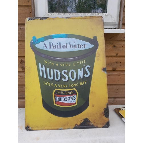 357 - Vintage STYLE painted metal sign 50 cms x 70 cms