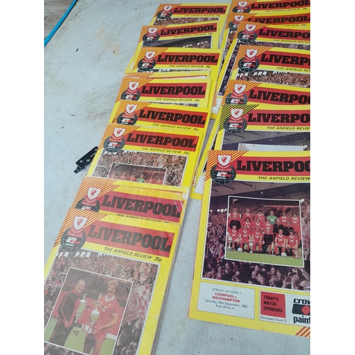 391 - Mainly Liverpool Football Club magazines and programmes & aviation interest VHS videos