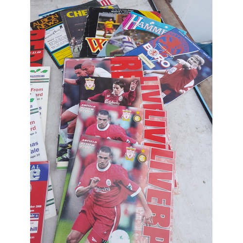 394 - England Rugby Union related memorabilia & Liverpool FC programmes etc.