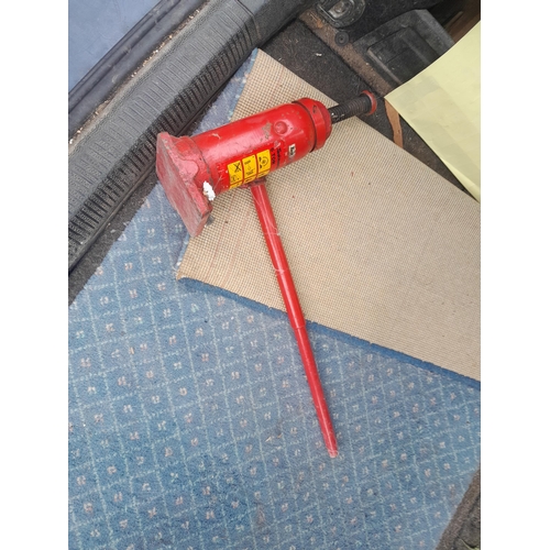 471 - Small corner cabinet, table top easels & bottle jack