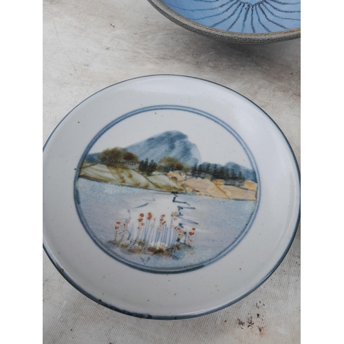 479A - Studio Pottery plates by Highland Stoneware & Loch Ness Clay Works (Note multiple photos)