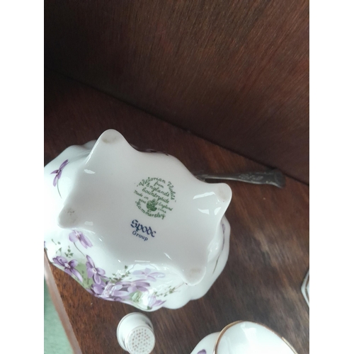 6 - Spode Victorian Violet teaware