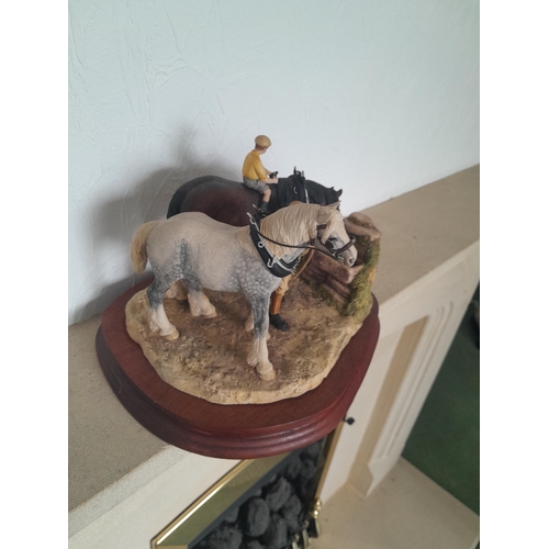 9 - Boxed Border Fine Art figure : Ltd Edition You Can Lead a Horse by Anne Wall