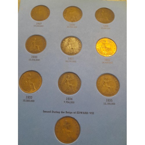 181 - Coins :  Collection of 37 Half Pennies  Edward VII & George V 1902 - 1936, 1902 NB Low Tide variant