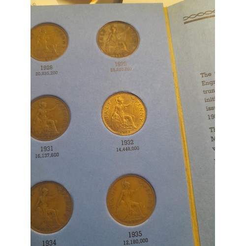 181 - Coins :  Collection of 37 Half Pennies  Edward VII & George V 1902 - 1936, 1902 NB Low Tide variant