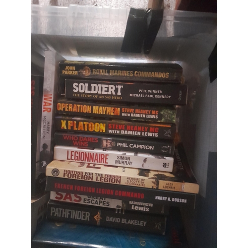 41 - Box of military themed books