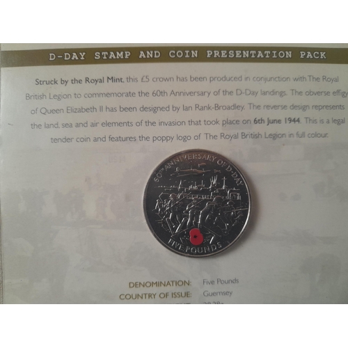 59 - Westminster 60th Anniversary D Day stamp and coin cover