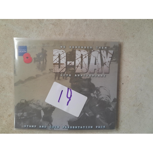 59 - Westminster 60th Anniversary D Day stamp and coin cover