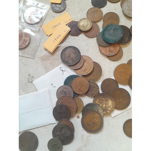 71 - Coins : GB and foreign copper and base metal coinage from late 19th century onwards, good rummagers ... 