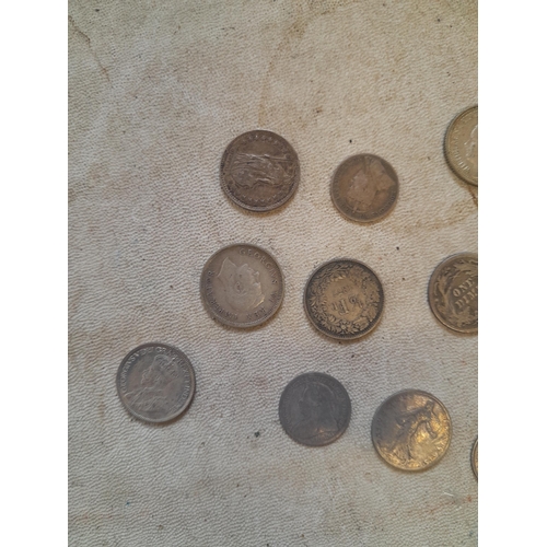 72 - Coins : GB and foreign some silver included, condition varies