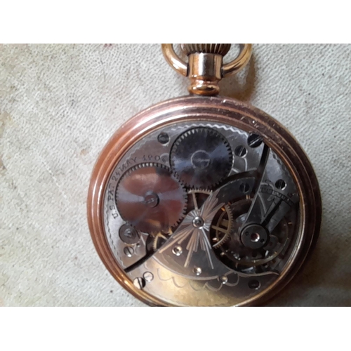 78 - Early 20th century gold plated Star case pocket watch