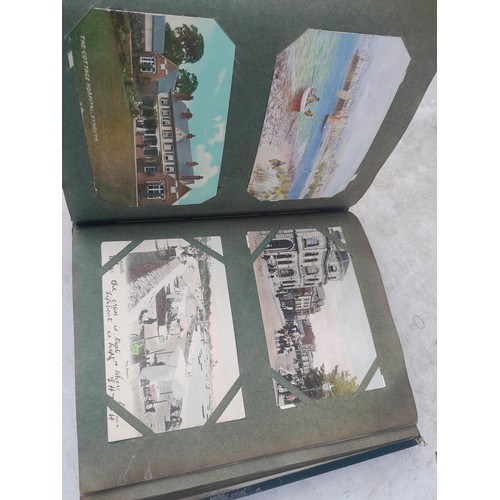 86 - Black and white and early coloured postcards West Country tourist destinations in a contemporary alb... 