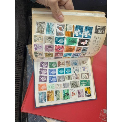 85 - Stamps of the world mounted in stock books and albums, mint and used First Day Covers and philatelic... 