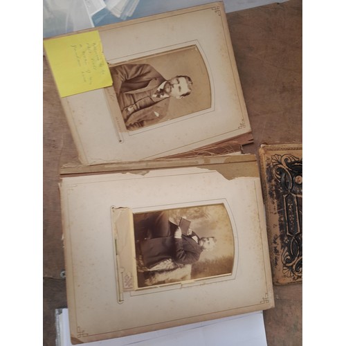 96 - Early 20th century family portrait photograph album, Nazi related propaganda snaps in plastic sleeve... 