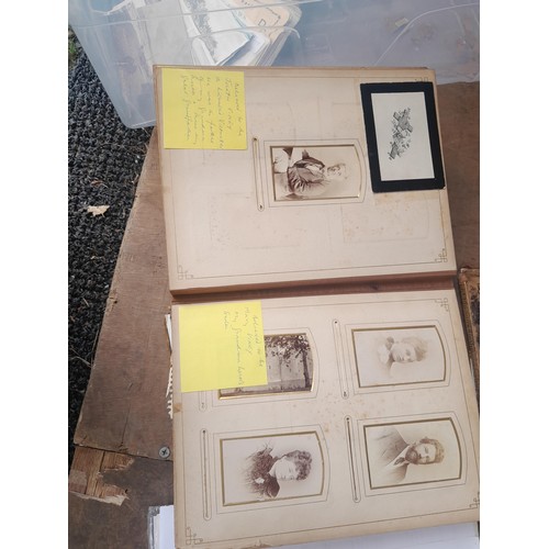 96 - Early 20th century family portrait photograph album, Nazi related propaganda snaps in plastic sleeve... 