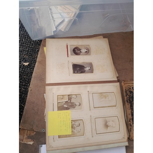 96 - Early 20th century family portrait photograph album, Nazi related propaganda snaps in plastic sleeve... 