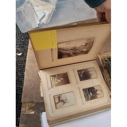 96 - Early 20th century family portrait photograph album, Nazi related propaganda snaps in plastic sleeve... 