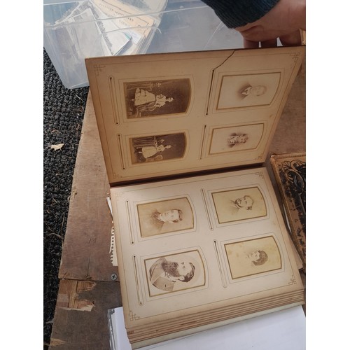 96 - Early 20th century family portrait photograph album, Nazi related propaganda snaps in plastic sleeve... 