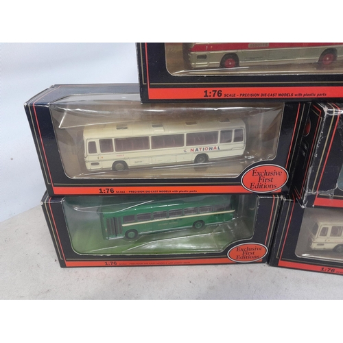 133 - Exclusive First Editions die cast toy cars : buses in boxes