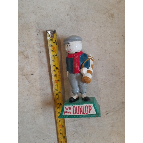 203 - Cast iron Dunlop advertising Golfer