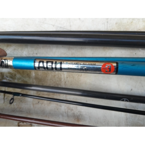 210 - Fishing rods : Hardy, ABU, Fuji, Shimano and others