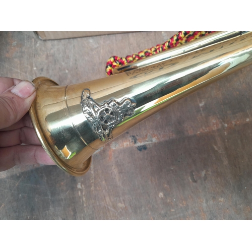 232 - Vintage style brass bugle