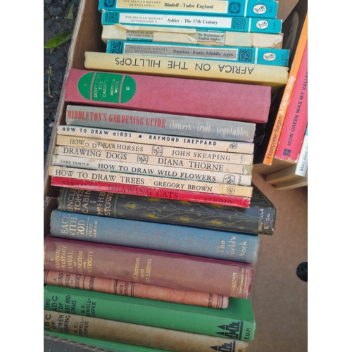 30 - Box of mixed themed vintage paperback and other books