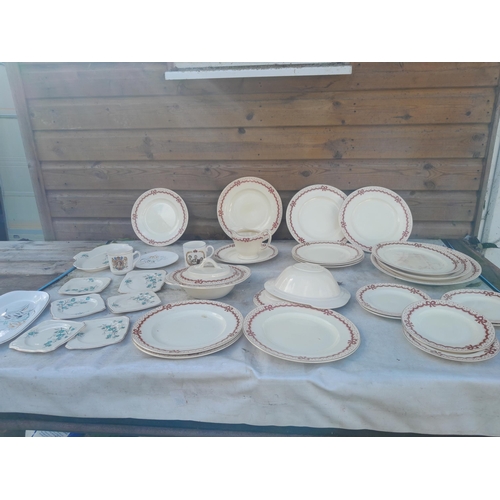 57 - Burleigh, Meakin dinner ware and other commemorative ware