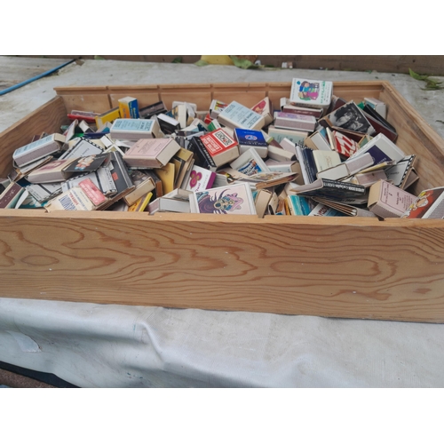 170 - Drawer full of vintage world collection of  matchboxes