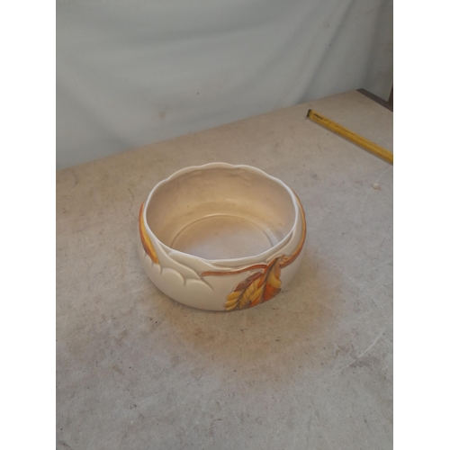 177 - 2 x Clarice Cliff bowls :1 x damaged dish 1 x fruit bowl