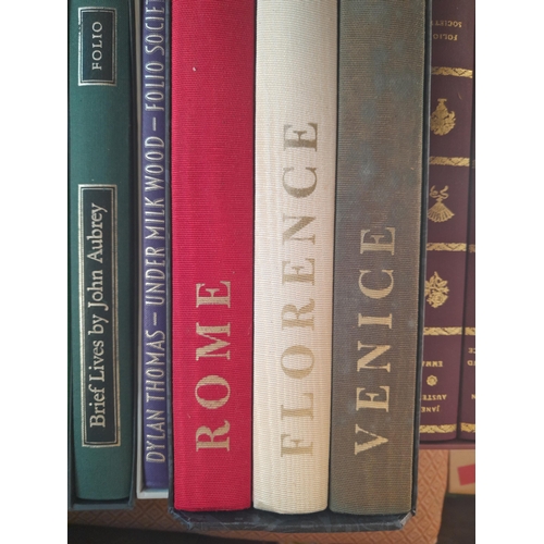 203 - Various Folio Society novels in slip cover : Under Milk Wood, Pride and Prejudice etc.