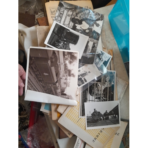 232 - Box of ephemera : key date newspapers, souvenir magazines etc.