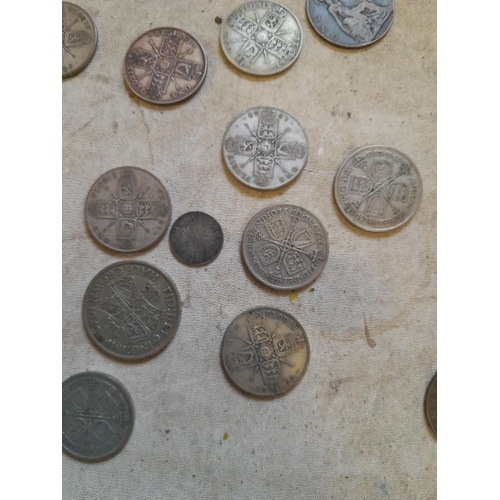 244 - GB coins , silver noticed